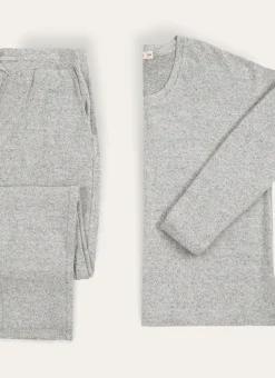PANTALON DOUX GRIS CHINE