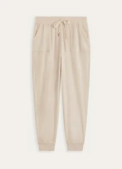 PANTALON EN VELOURS BEIGE