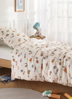 PARURE DE LIT BÉBÉ EN PERCALE WILD MULTICOLORE