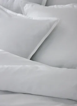 PARURE HOUSSE ET 2 TAIES EN SATIN DE COTON ARPEGE BLANC
