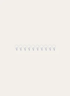 PETITS ANNEAUX À PINCES POUR RIDEAUX - DIAM2,2CM BLANC