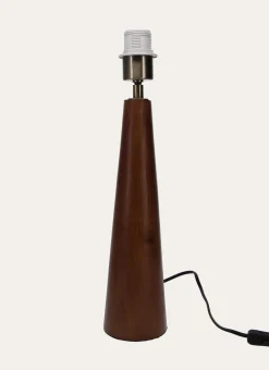 PIED DE LAMPE EN BOIS FORME CONIQUE BOIS