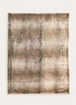 PLAID DOUX EN FAUSSE FOURRURE BRUN