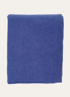 PLAID POLAIRE BICOLORE BLEU
