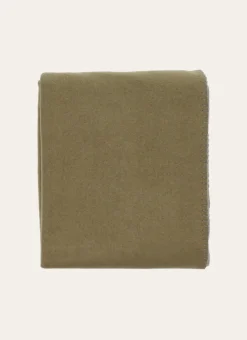 PLAID POLAIRE BICOLORE VERT