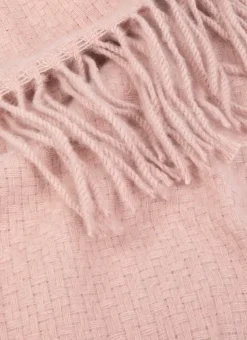 PLAID TISSÉ UNI RIVAGE ROSE