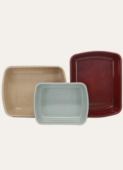PLAT À FOUR BICOLORE EN CÉRAMIQUE GRAND FORMAT OSIER