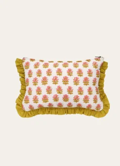 POCHETTE À MOTIF FLORAL AVEC VOLANTS FARAH MULTICOLORE