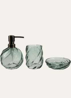 PORTE SAVON EN VERRE vert