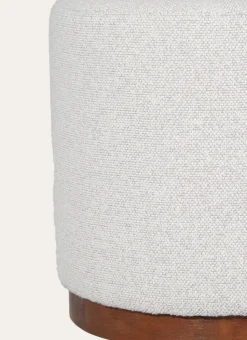 POUF BOBOI BLANC / GRIS CHINÉ