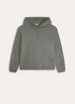PULL EN MAILLE DOUCE COTELÉE ROUVY vert