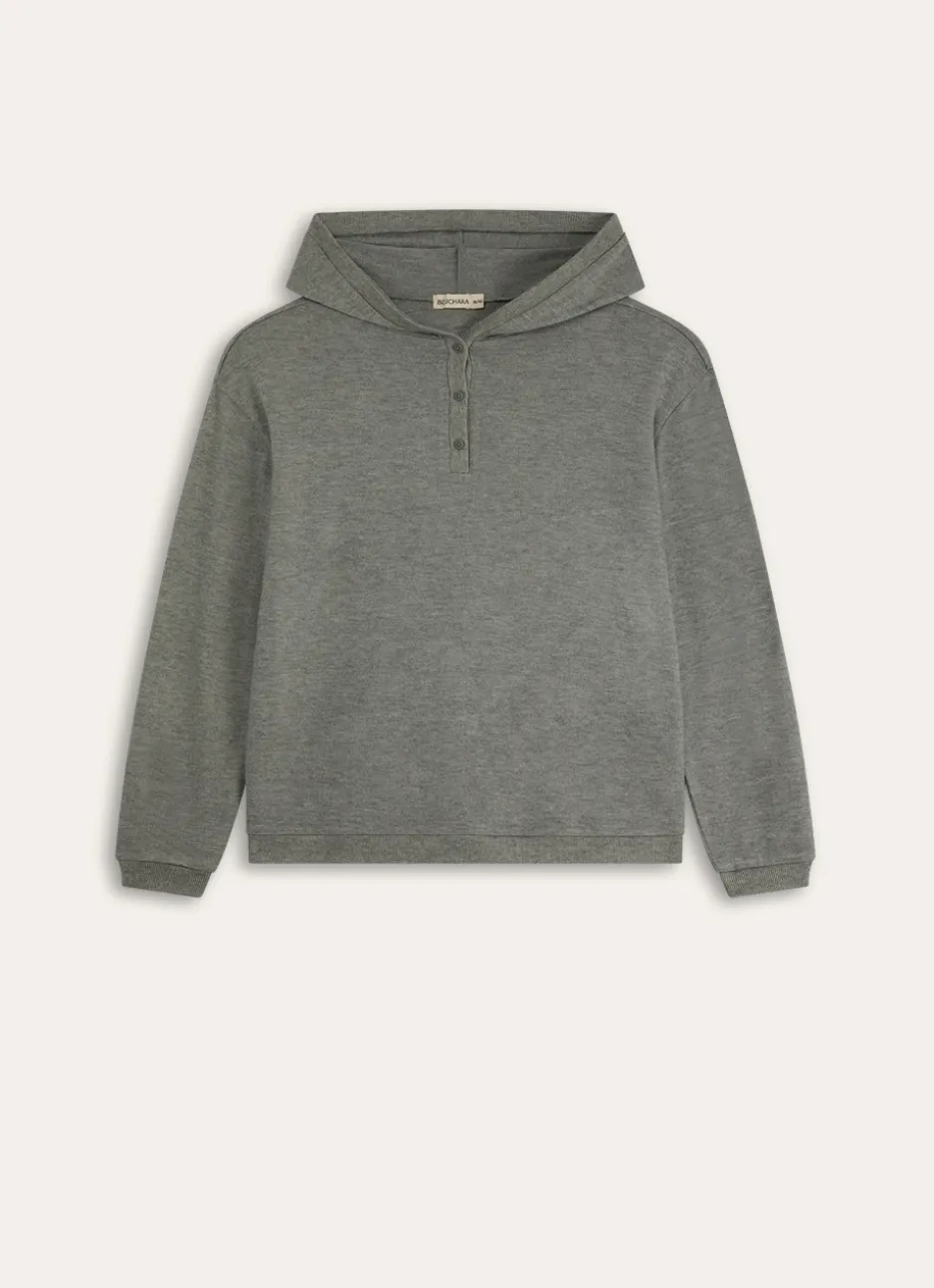 PULL EN MAILLE DOUCE COTELÉE ROUVY vert