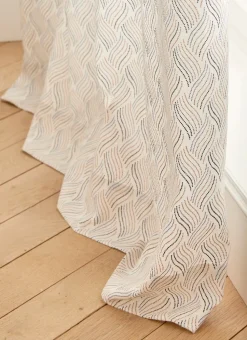 RIDEAU EN COTON BEIGE