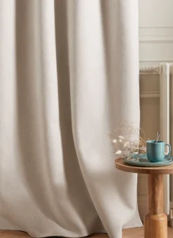 RIDEAU OBSCURCISSANT EN VELOURS CHENILLE ÉCRU