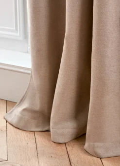 RIDEAU THERMIQUE UNI EFFET VELOURS MAT TAUPE