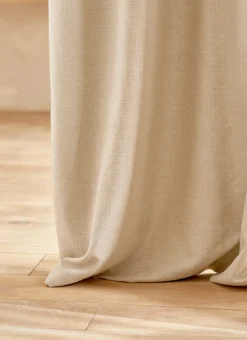RIDEAU UNI TEXTURÉ BEIGE