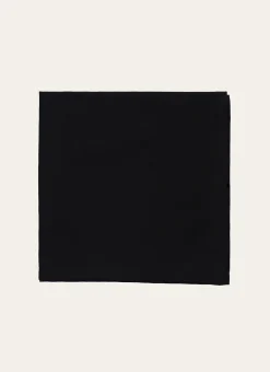SERVIETTE DE TABLE EN JACQUARD DE COTON Noir