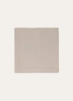SERVIETTE DE TABLE UNIE EN COTON CRAIE