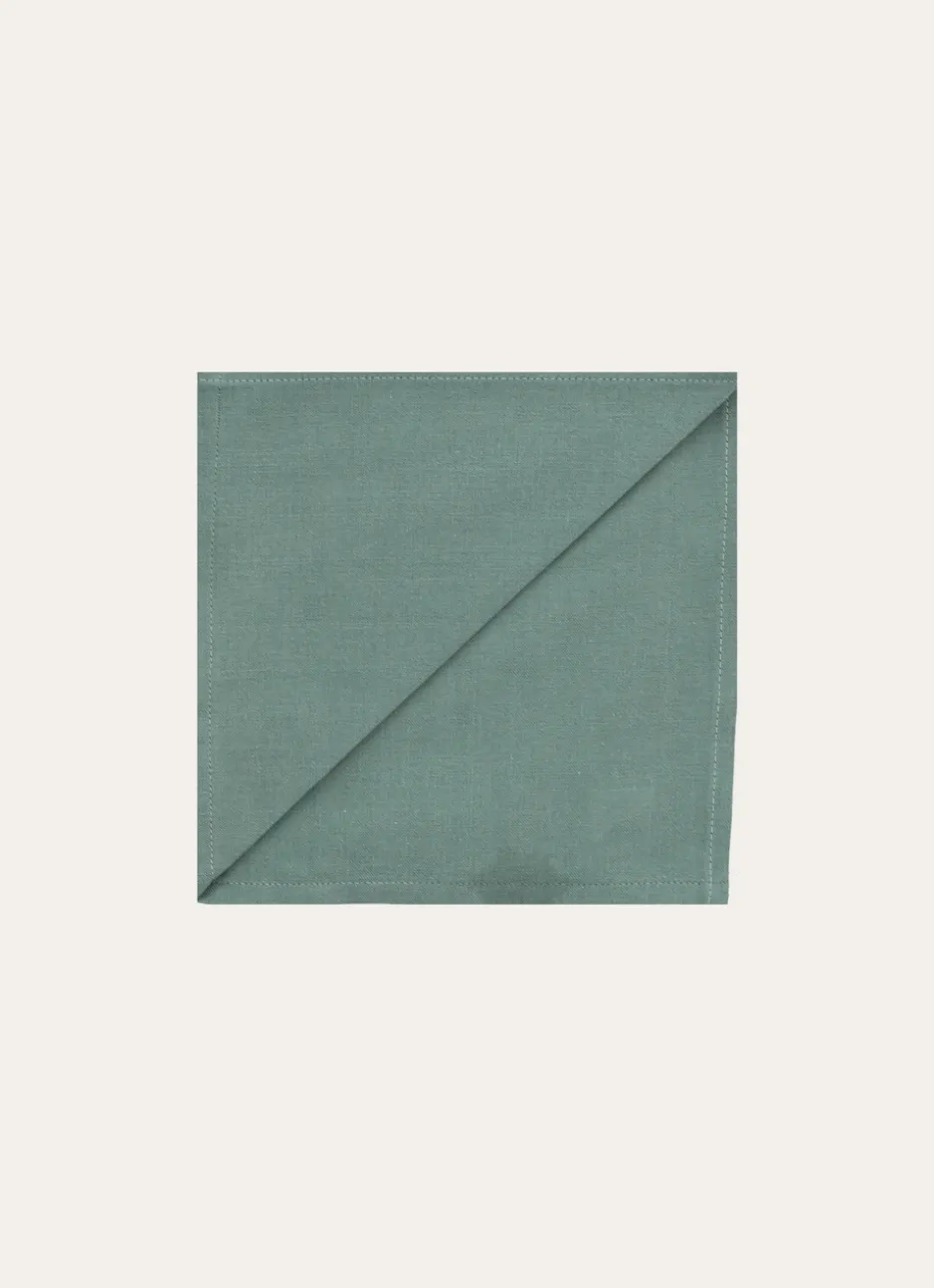 SERVIETTE DE TABLE UNIE EN COTON KAKI