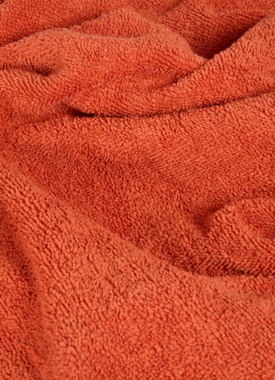 SERVIETTE DE TOILETTE EN COTON UNI BASIL TERRACOTTA