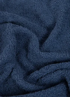 SERVIETTE DE TOILETTE EN COTON UNI BASIL BLEU FONCÉ