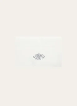 SERVIETTE DE TOILETTE EN VELOURS BRODÉE 500GR BLANC