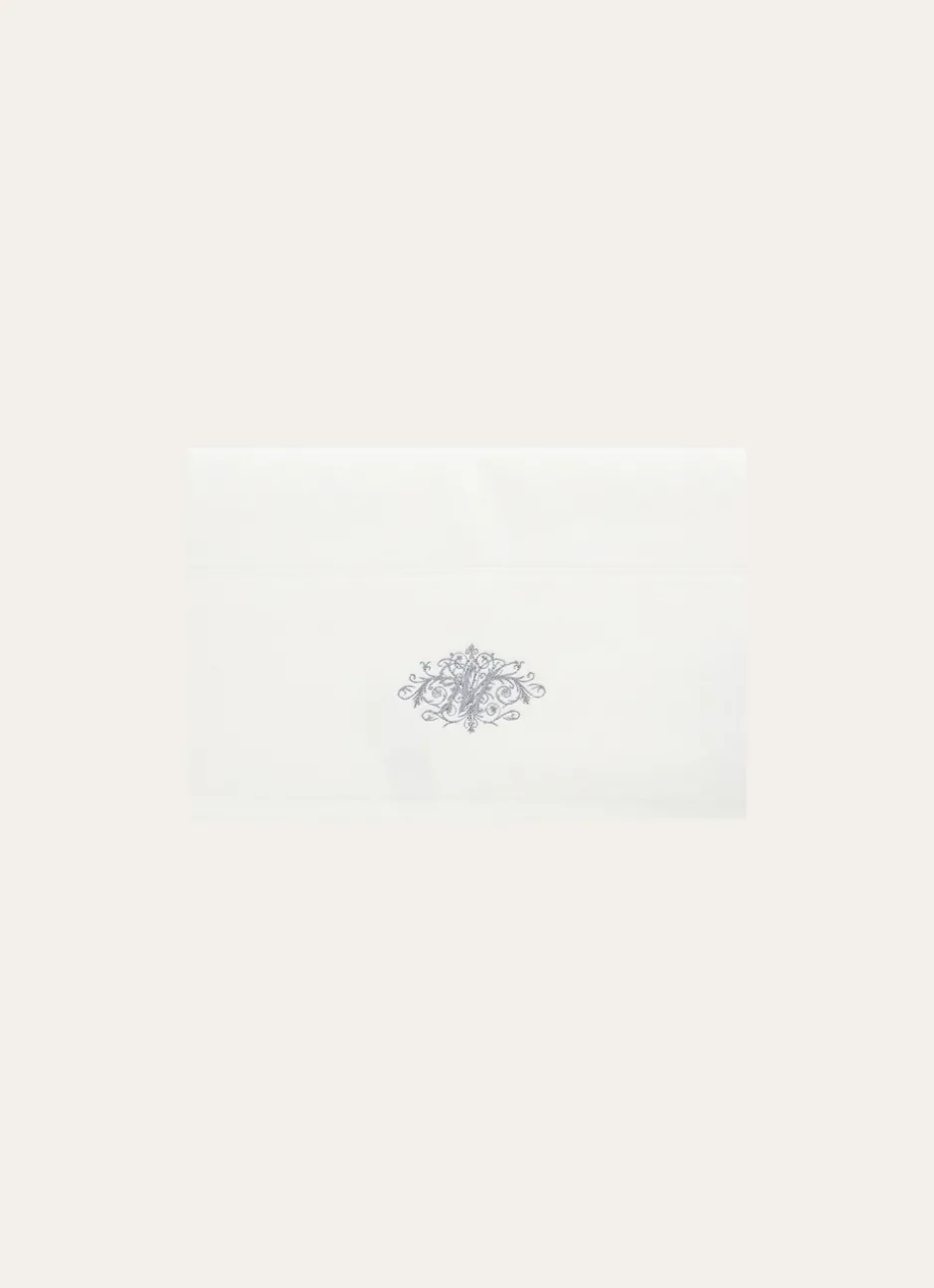 SERVIETTE DE TOILETTE EN VELOURS BRODÉE 500GR BLANC
