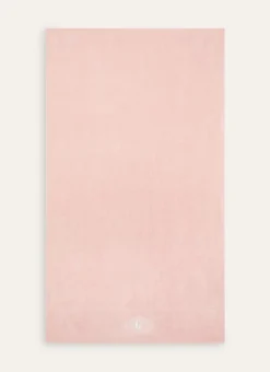SERVIETTE DE TOILETTE EN VELOURS BRODÉE 500GR ROSE
