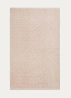 SERVIETTE DE TOILETTE JULIAN À MOTIF GÉOMÉTRIQUE BEIGE
