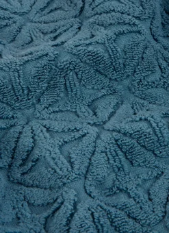 SERVIETTE DE TOILETTE JULIAN À MOTIF GÉOMÉTRIQUE BLEU