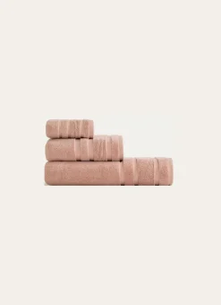 SERVIETTE DE TOILETTE MOELLEUSE LITEAU RAFFINÉ ROSE