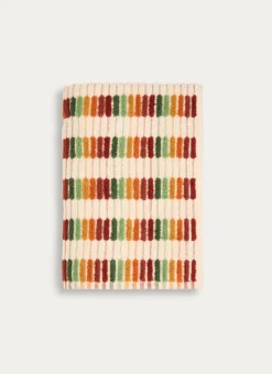 SERVIETTE DE TOILETTE À RAYURES FANTAISIES MULTICOLORE