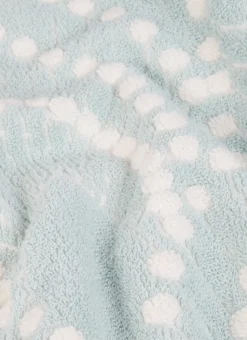SERVIETTE DE TOILETTE SERENA EN JACQUARD BLEU CLAIR