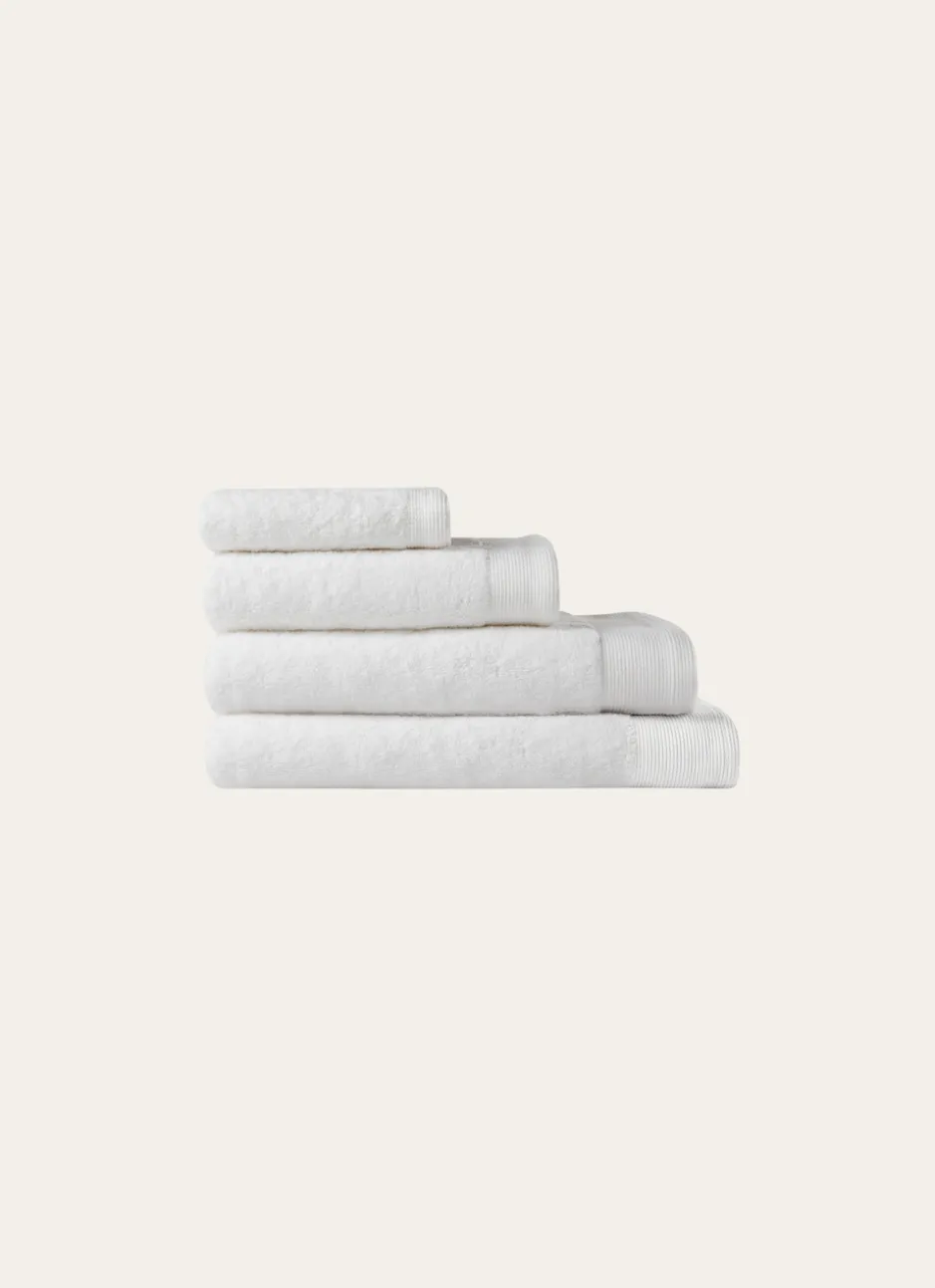 SERVIETTE DE TOILETTE UNIE EN COTON 500GR BLANC