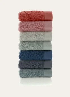 SERVIETTE INVITÉ COTON MOELLEUX ZÉRO TORSION SAPHIR