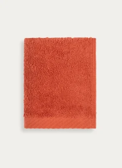 SERVIETTE INVITÉ EN COTON UNI BASIL TERRACOTTA