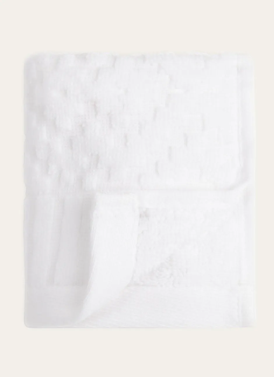SERVIETTE INVITÉ EN JACQUARD BLANC