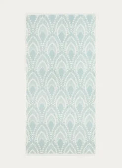 SERVIETTE INVITÉ SERENA EN JACQUARD BLEU CLAIR