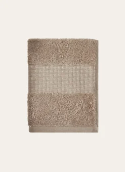 SERVIETTE TOILETTE COTON BIO JACQUARD GAUFRÉ 450 LIN