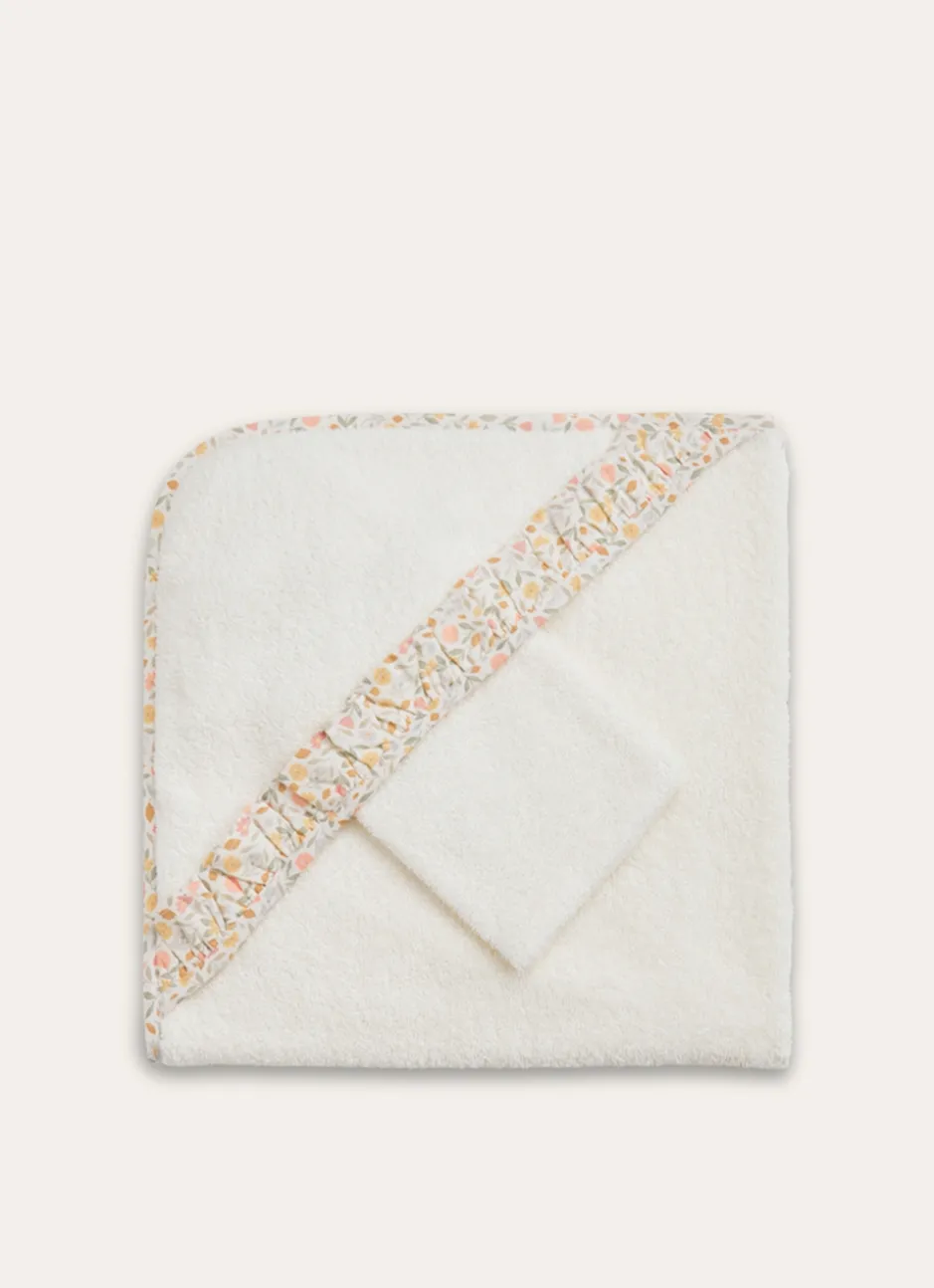 SET CAPE ET GANT LOUISETTE BLANC