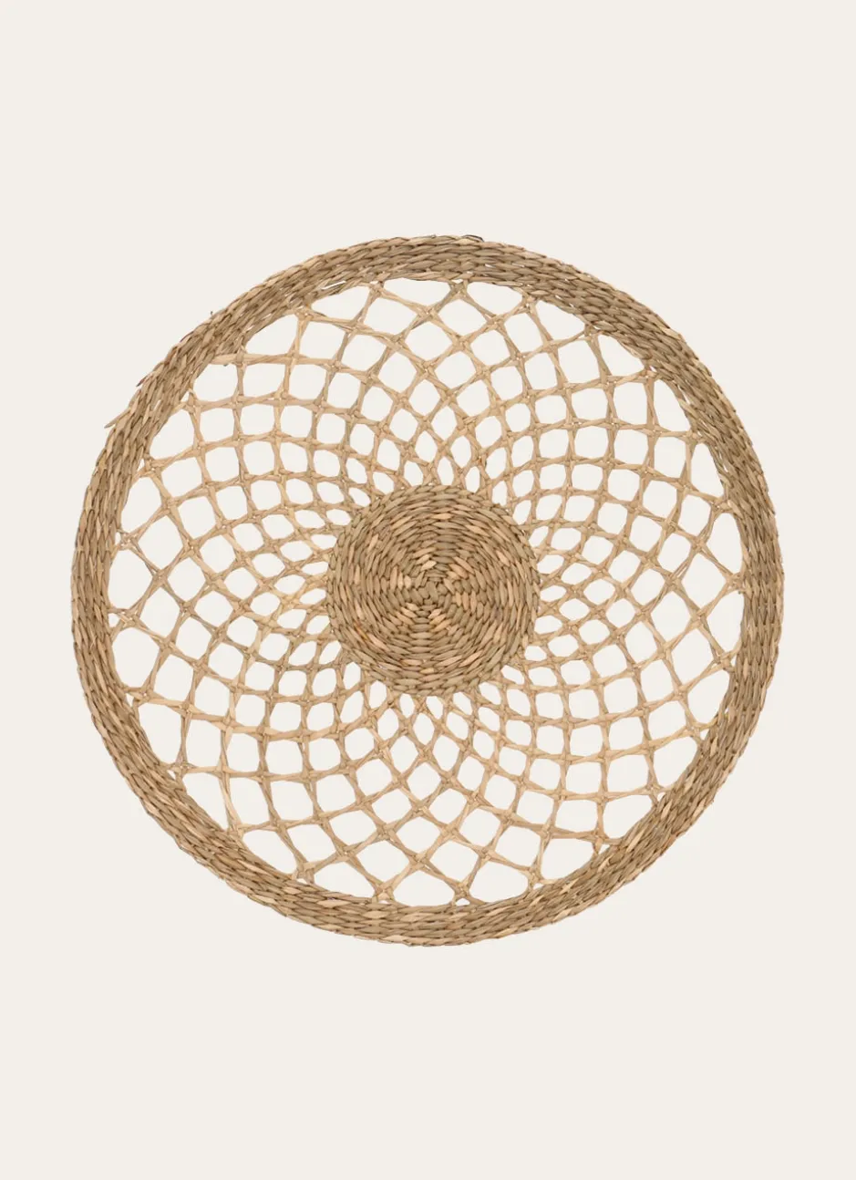 SET DE TABLE EN JONC DE MER TRESSAGE ARTISANAL NATUREL