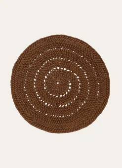 SET DE TABLE PAPIER ETNO BRUN CHOCOLAT