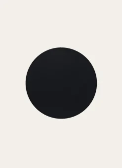 SET DE TABLE ROND FAUX CUIR Noir