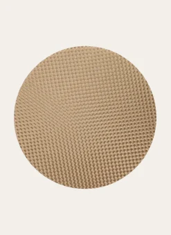 SET DE TABLE ROND TISSÉ DORE