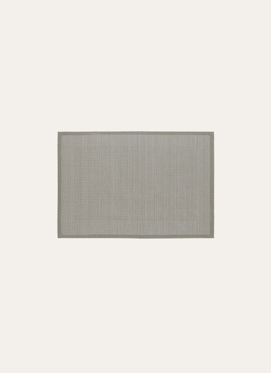 SET DE TABLE UNI TISSÉ GRIS CLAIR