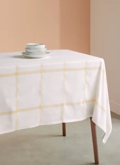 SURNAPPE EN COTON TISSÉ SCINTILLANT ECRU