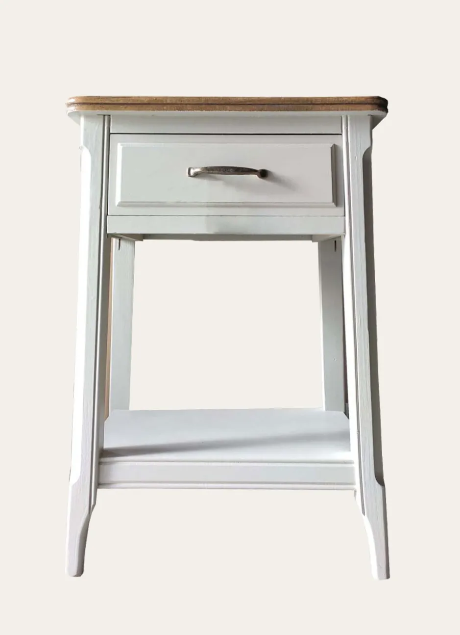 TABLE DE CHEVET CLASSIQUE BLANC