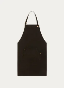 TABLIER EN CANVAS AVEC OEILLETS NOIR