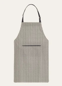 TABLIER EN COTON IMPRIMÉ MINI MOTIFS MARINE