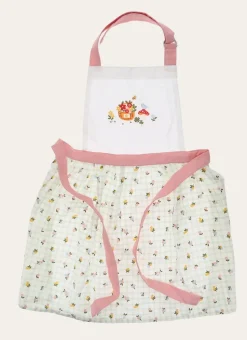 TABLIER EN FORME DE ROBE EN COTON ENDUIT EGLANTINE MULTICOLORE